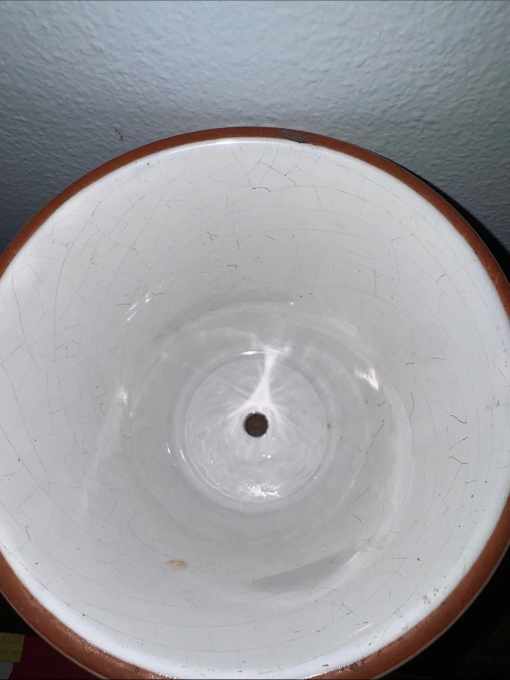 Vintage Hand-Painted Portuguese Ceramic Flower Pot/Planter Bees Ladybugs